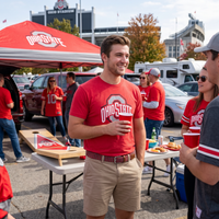 The OSU Gells Stretch Braided Belt; Helmet Leaf
