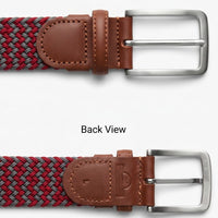 The OSU Gells Stretch Braided Belt; Helmet Leaf