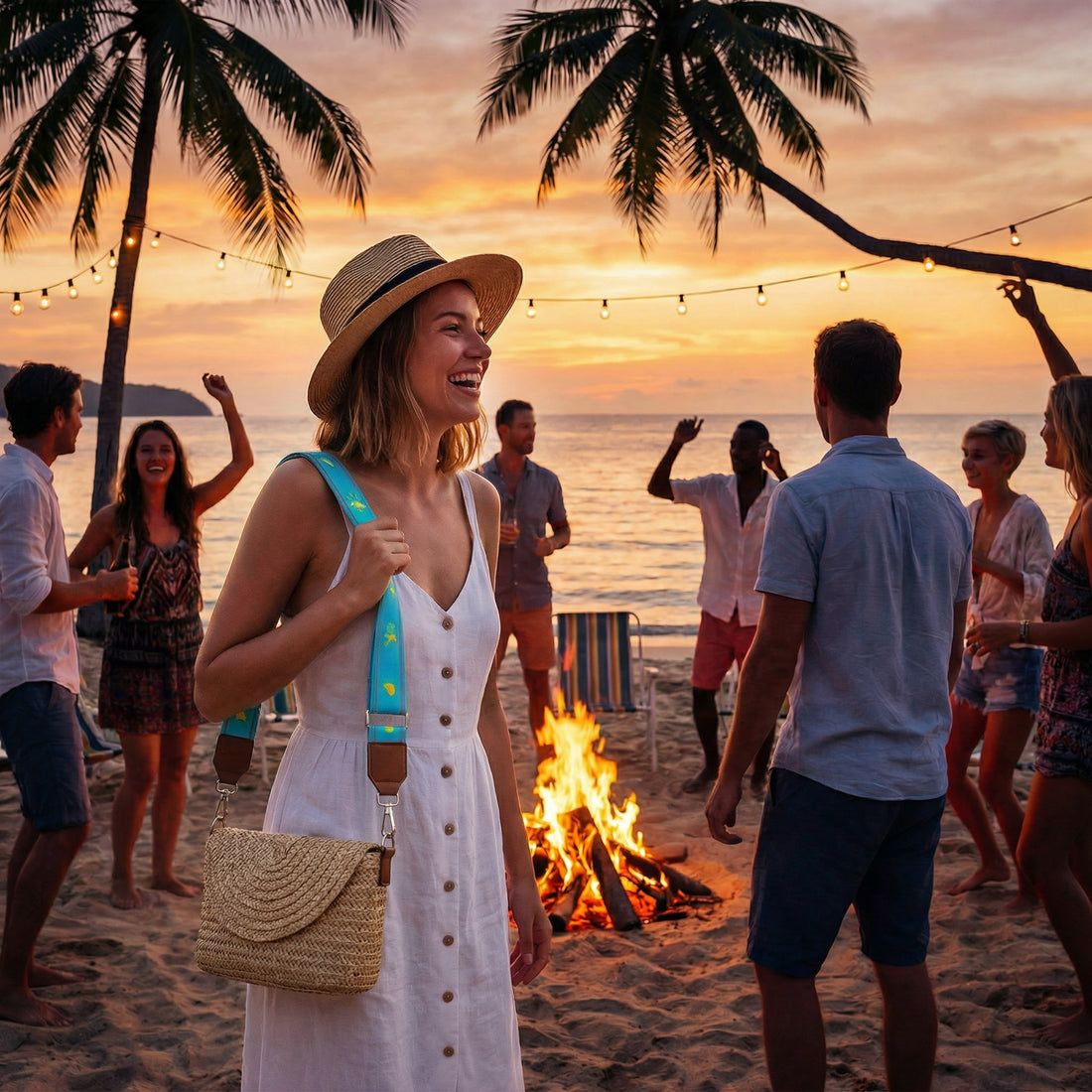 Margaritaville Cooler Strap - Margarita Time!