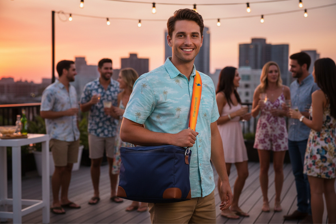 Margaritaville Cooler Strap - Parrot Head